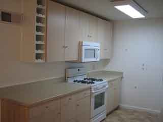 Left wall of
                  kitchen